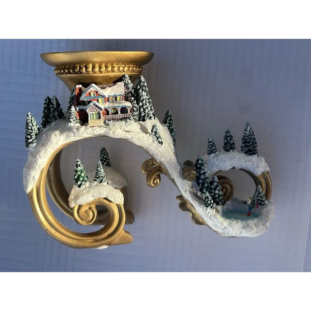 2006 Thomas Kinkade Bright Holiday Memories Skating Pond Replacement Base